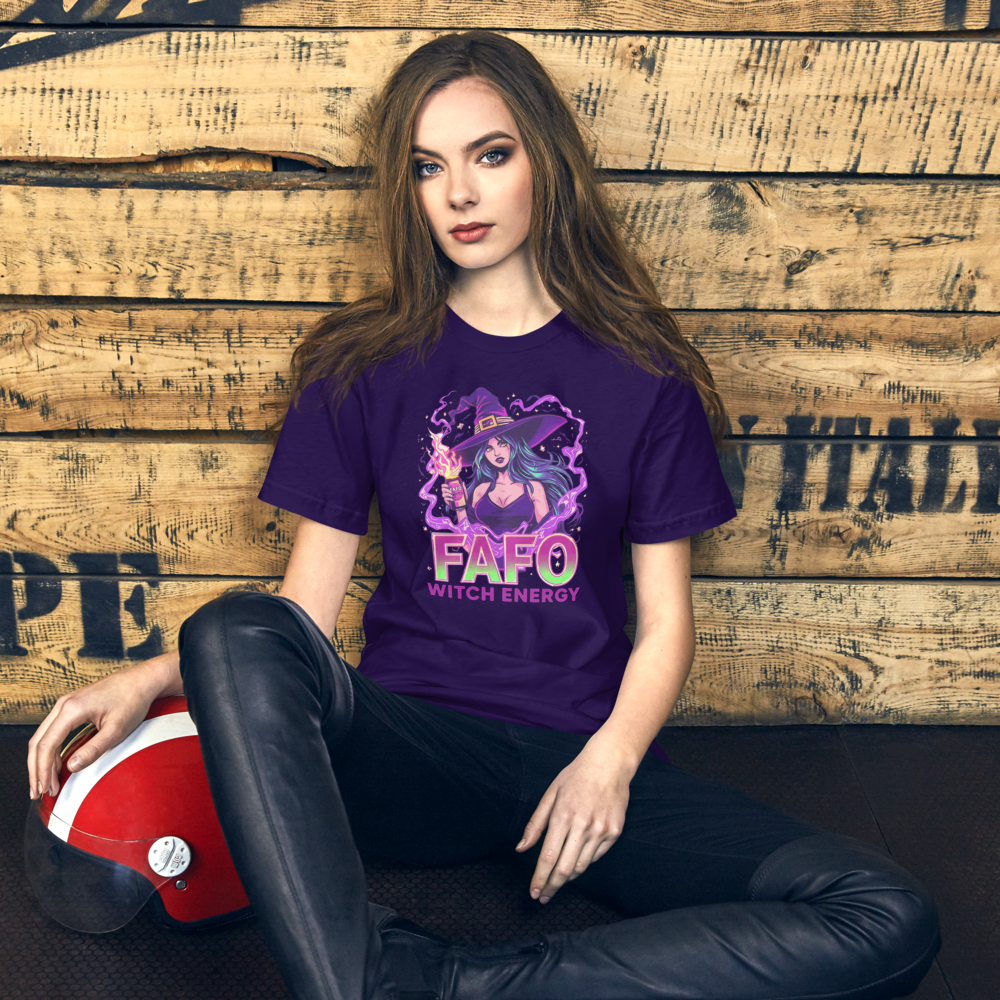 FAFO Witch Energy T-Shirt – Funny Halloween Graphic Tee
