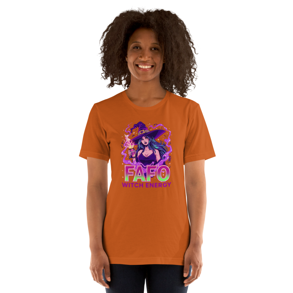 FAFO Witch Energy T-Shirt – Funny Halloween Graphic Tee