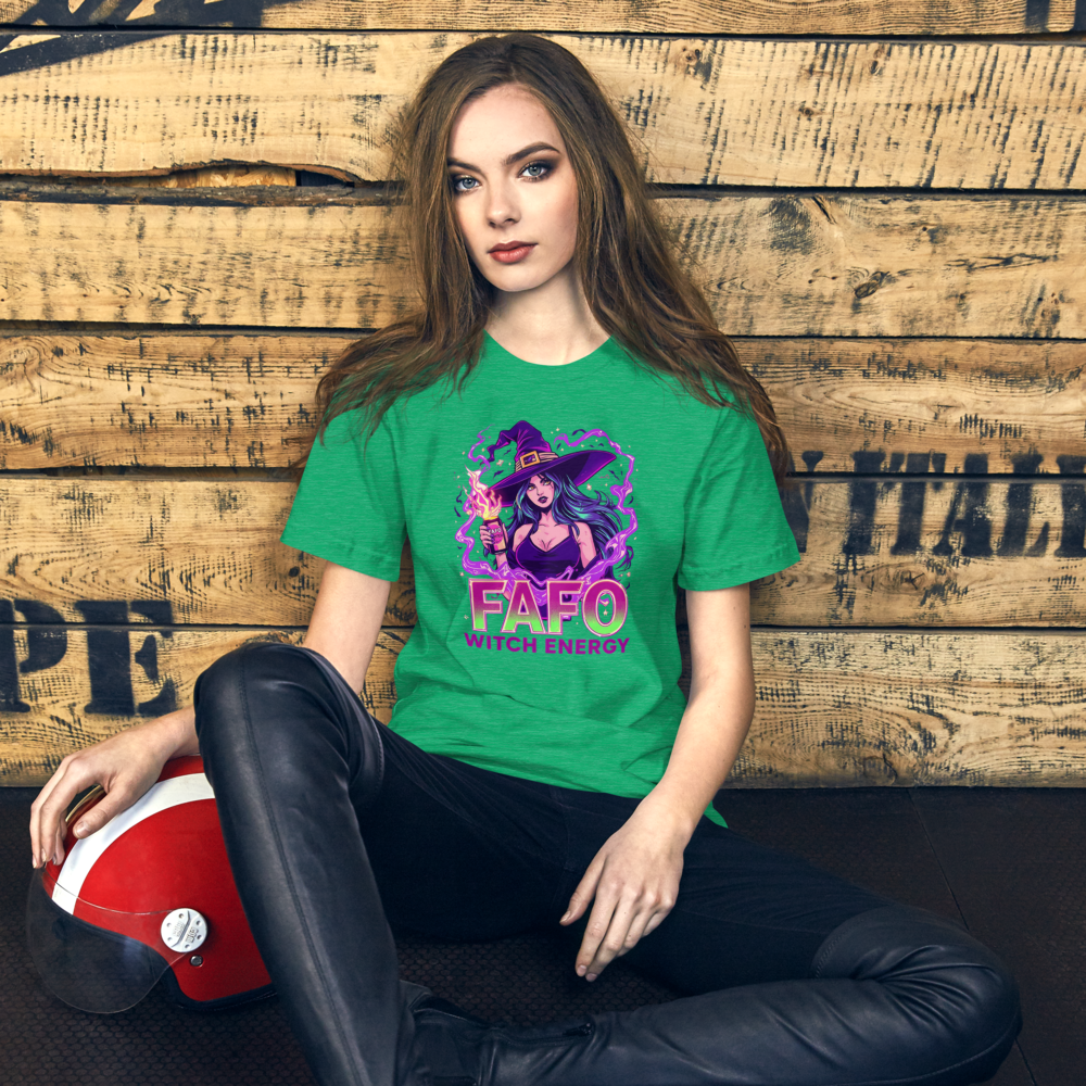 FAFO Witch Energy T-Shirt – Funny Halloween Graphic Tee